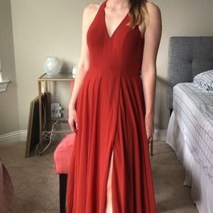 Rust Amalfi Azazie Dress